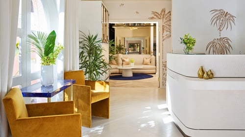 The Beverly Hills Hotel Spa reception