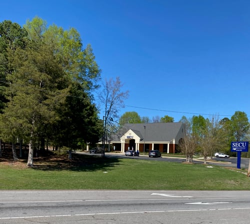 Outside view of the State Employees' Credit Union Yanceyville branch