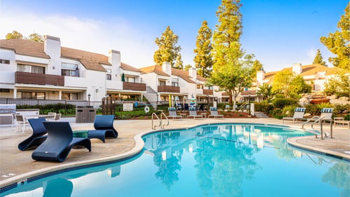 Sparkling Swimming Pool at Sendero Huntington Beach, Huntington Beach, CA