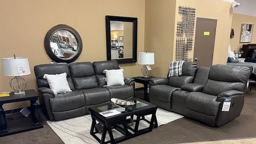 Muscatine Slumberland Furniture leather Lazyboy