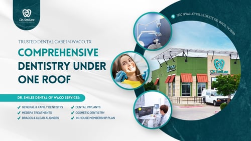 Dr. SmiLee Dental of Waco, TX 76710, Dentist, Dentist Office, Dentist near me, Dental Clinic, Dental clinic near me, Dental Implant, Family Dentist, Emergency Dentist, Kid Friendly Dentist, IV Sedation, Invisalign, Botox, Dermal Fillers, PDO Threads, Facelift, Wrinkle Reduction, Trigger Point Therapy, Laser Hair Removal, IPL, Crown, Wisdom Tooth Extractions, Dentures, Dental Checkup Dental Cleaning, Oral Cancer Screening, Bridge, Esthetic Filling, Tooth Bonding, Teeth Whitening, Veneers, Root Canal Therapy