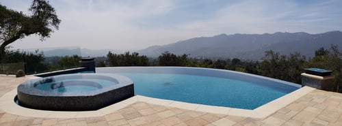 New Pool Construction with Spa
