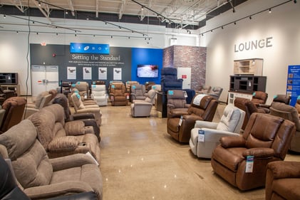 Bloomington Slumberland Furniture recliner section