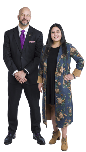 Kiran Seetal and Jon Cornish