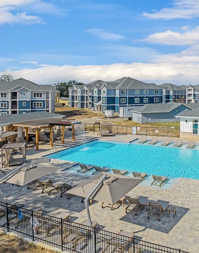 Property exterior at The Exchange at Crestview Apartments, Crestview, Florida