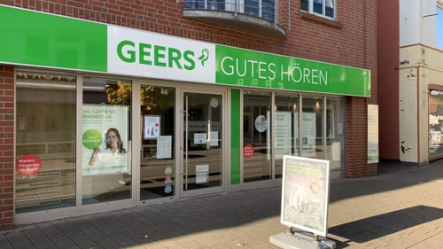 Außenaufnahme vom GEERS Fachgeschäft