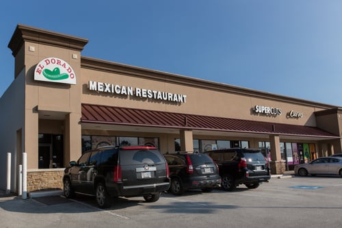Retail space for lease in Houston, Texas, El Dorado Mexican Restaurant