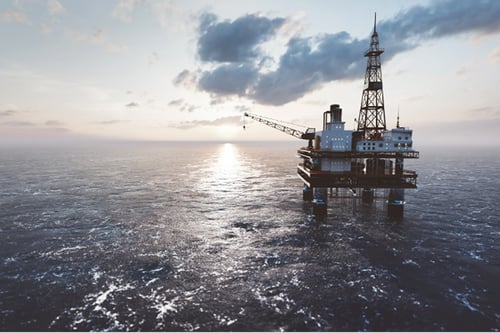 Offshore drilling rig.