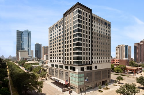 Enjoy a prime location near Houston attractions.