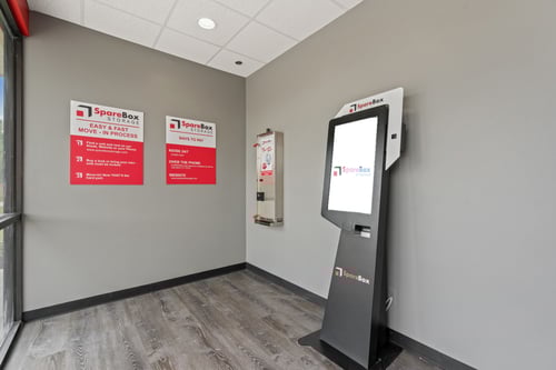 SpareBox Storage on Walters Road self-service rental kiosk