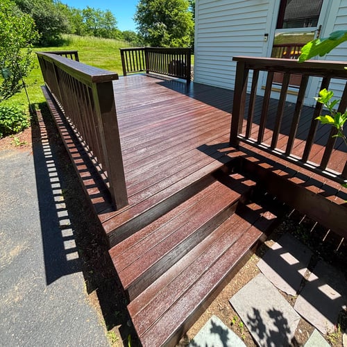 Deck Staining in Pepperell, MA Cramb Painting Co.