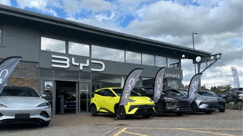 Evans Halshaw BYD Rotherham exterior forecourt