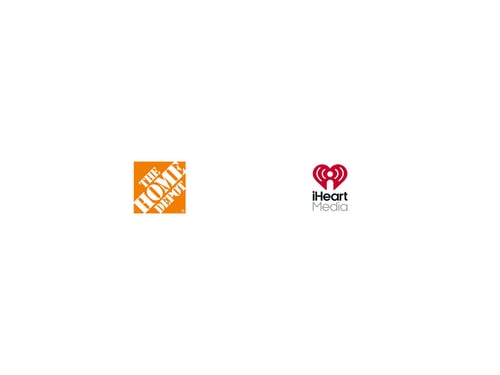 The Home Depot and iheart Media logos