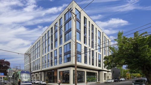 Building exterior at The Weidler in Portland, OR 97209