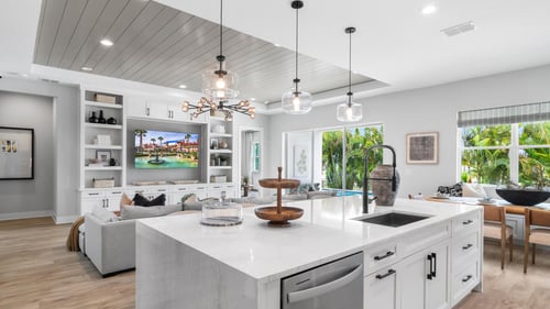 Open concept floor plans