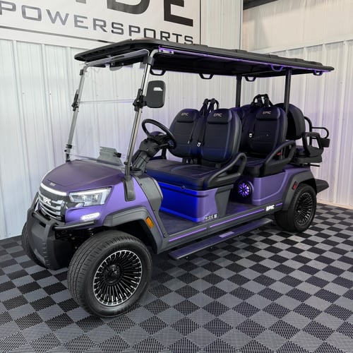 2026 EPIC e60fx 6 passenger street legal golf cart with lithium for sale at RIDE Powersports Columbus Ohio