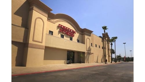 Front of Freedom Fitness Airline gym in Corpus Christi.