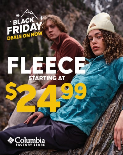 Two people in Columbia Fleece.