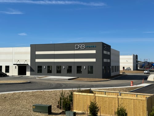 Exterior elevation at the DRB Homes Washington West Division Office in Hagerstown, MD