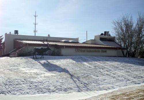 Exterior image of First Interstate Bank in Bozeman, Montana.