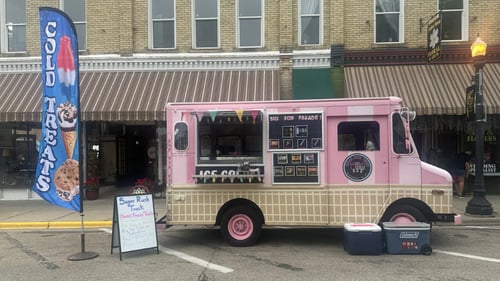 Sugar Rush Truck parked at event in a town
