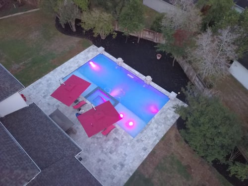 New Pool Build, Deck, Spa, Water Bowls, Tanning Ledge, Sheer Decent, Equipment.