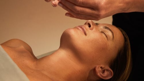 Women getting a facial at Woodhouse Spa Downtown Louisville, in Louisville, KY.