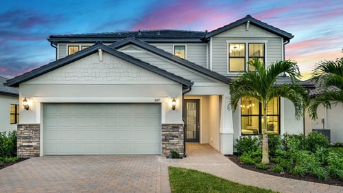 Exterior of new home design in Grandura by Pulte Homes in Sarasota, FL