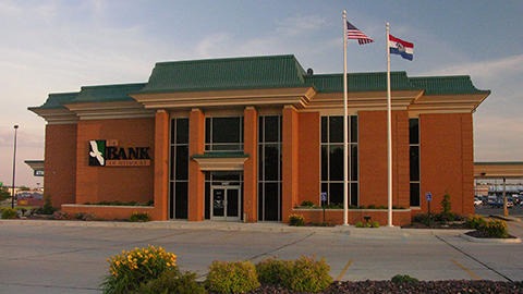 The Bank of Missouri on William Street in Cape Girardeau, MO