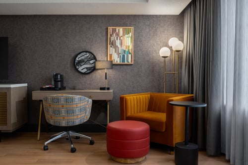 Thoughtful Troy guestroom details crafted with neighborhood flair