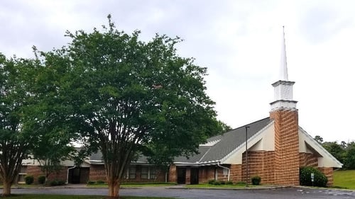 Worship building for the Orangeburg area congregation of The Church of Jesus Christ of Latter-day Saints.
