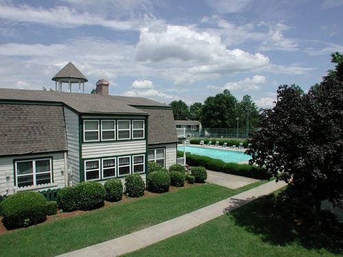 Property exterior of Baker Station Apartment Homes.