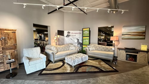 Rhinelander Slumberland Furniture display