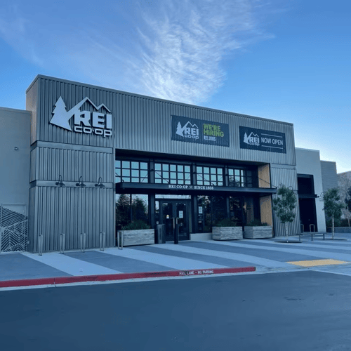 Front of the REI store in Santa Cruz, California