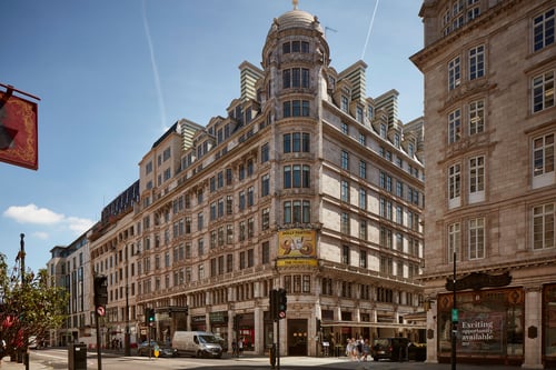 Wide shot of Savoy Theatre
