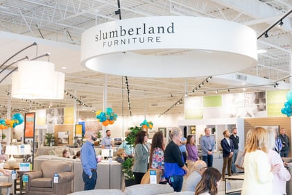 Sunset Hills Slumberland Furniture people browsing