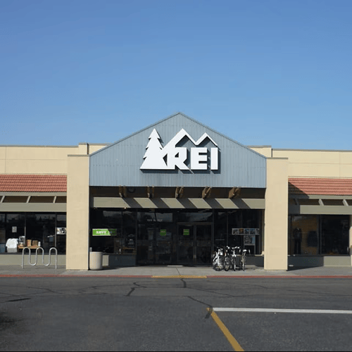 The front of the REI store in Kennewick, Washington