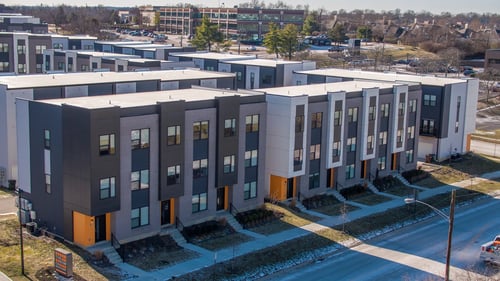 Aerial View of the Property, Row on Merchant, Springdale,OH