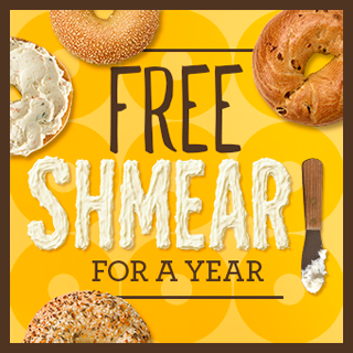 Einstein Bros. Bagels New Shmear For A Year Promotional Material