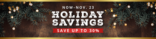 Save up to 30% at the Cabela's Holiday Savings Sale