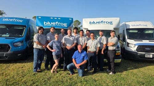 The fantastic team at bluefrog of N Dallas location.