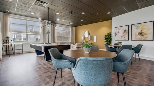 Conference Room with a Ping Pong Table and Chairs at CityView, North Kansas City, MO