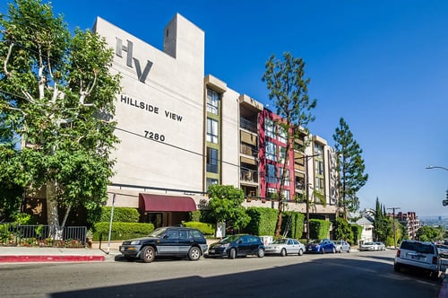 Property Exterior at Hillside View Apartments in Los Angeles, CA 90046