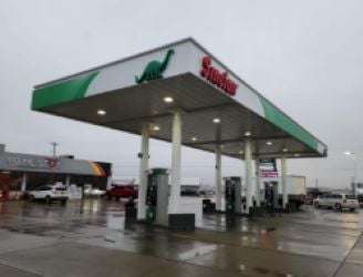 Sinclair Gas Station Fueling Island