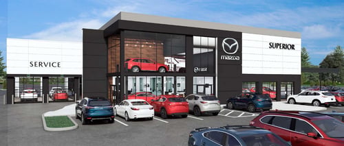 Superior Mazda remodeled showroom