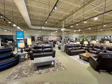 Champaign Slumberland Furniture leather sofas