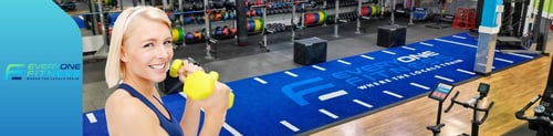 Functional training turf lane at Everyone Fitness Rehoboth Beach – HIIT & conditioning.