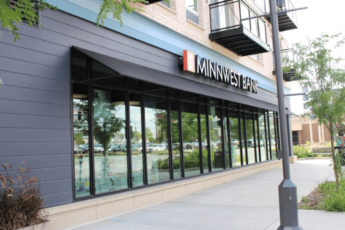 exterior photo of Minnwest Bank Rochester branch