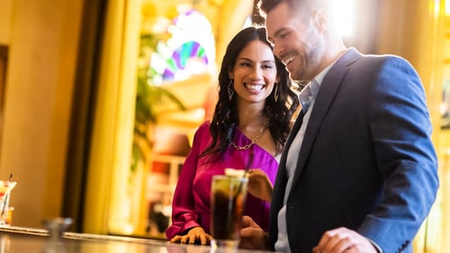 Couple at Tango’s in Tropicana Atlantic City.