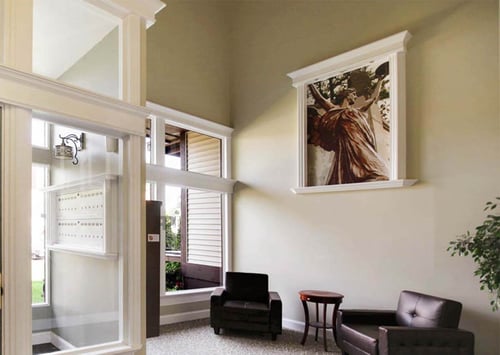 Lobby at Gaslight Apartments